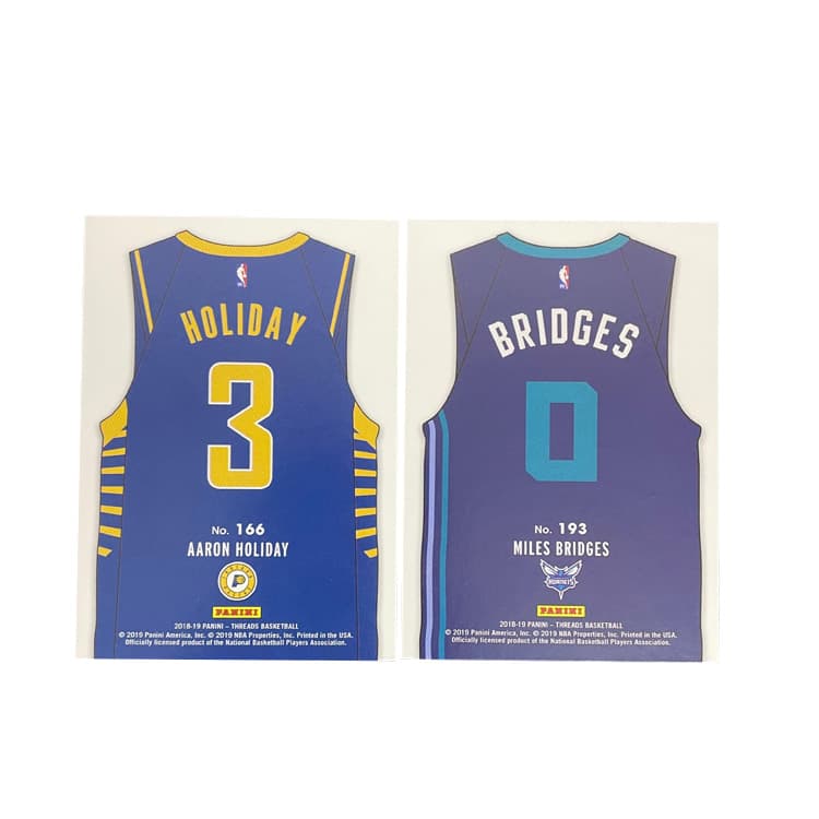 Коллекционные карточки PANINI 2018-19 Haliburton Pacers Новые звезды Tacko+Hornets Miles Bridges Rc Игрок Карта Карта пройдет Through - изображение 2