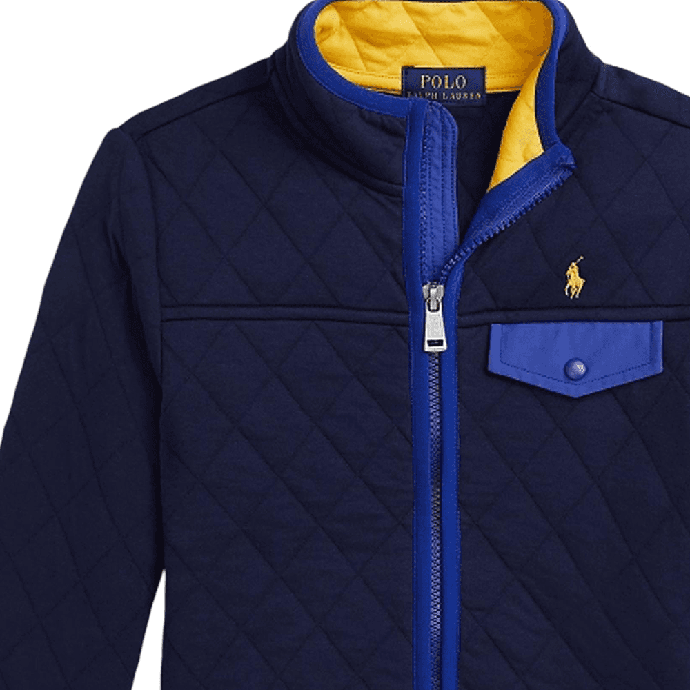 Polo Ralph Lauren Хлопковый пуховик FW24 Темно-синий Детский - изображение 3