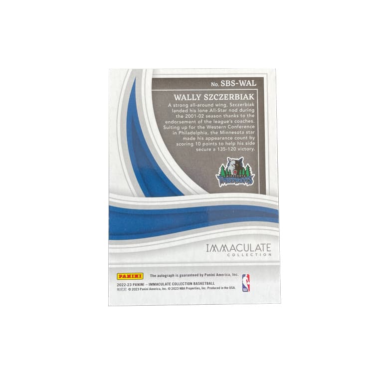 Коллекционные карточки PANINI 2022 23 SANDBOX Подпись Timberwolves Szebiak 09 10 Выпуск Подписанная Карта Карта Состояние Пройдет - изображение 2