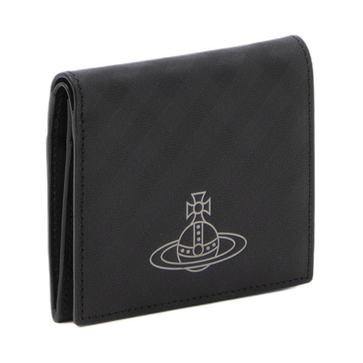 Кошелек Vivienne Westwood Vivienne Westwood Коровья кожа Кошелек Мини-версия Женский Черный Клетка - изображение 2