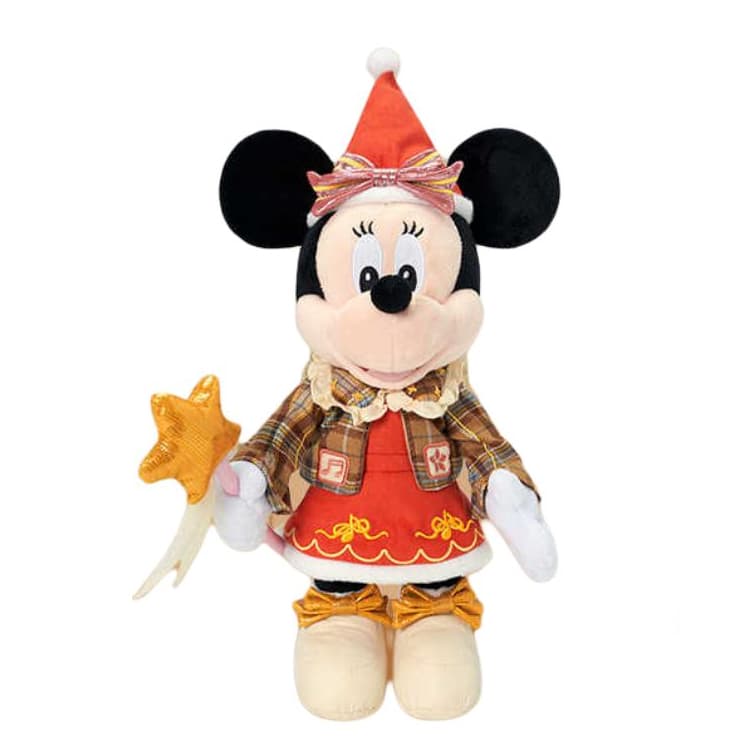 Мягкая игрушка Disney 2024 Winter Mickey Mouse Collection Минни Игрушка Милый Стиль Кукла Мягкая Игрушка H19см Шанхай Дисней - изображение 1