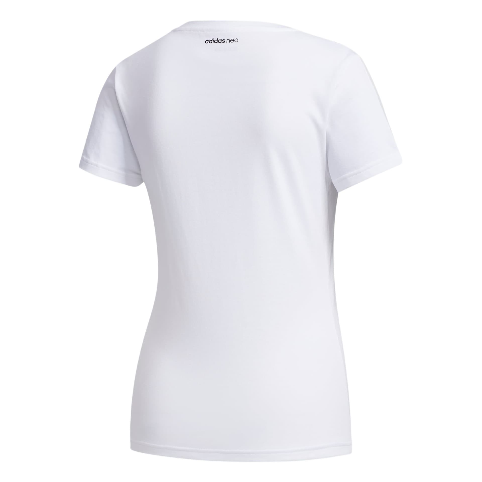Футболка Adidas Neo T Рубашка Женская Белая - изображение 2