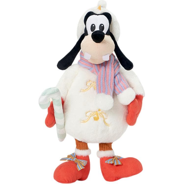 Мягкая игрушка Disney 2024 Winter Goofy Collection Белая Верхняя Одежда Милый Стиль Кукла Мягкая Игрушка Длина Тела 37 см - изображение 1