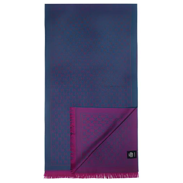 Шарф Gucci Classic GG Wool Scarf Pink Blue - изображение 2