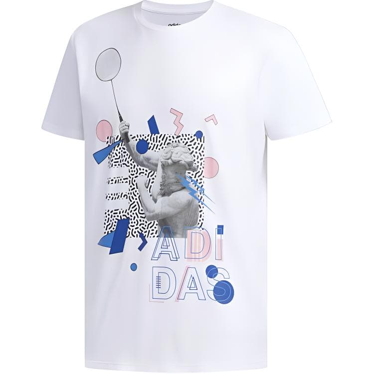 Футболка Adidas Neo Белый Мужской T-Рубашки - изображение 3