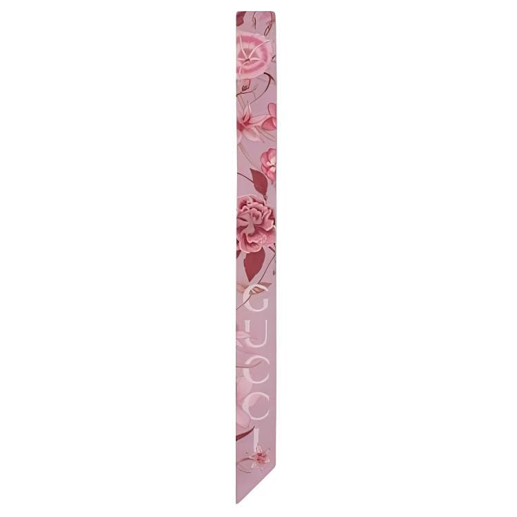 Платок GUCCI FLORA Шелковые шарфы Женские Розовый - изображение 1