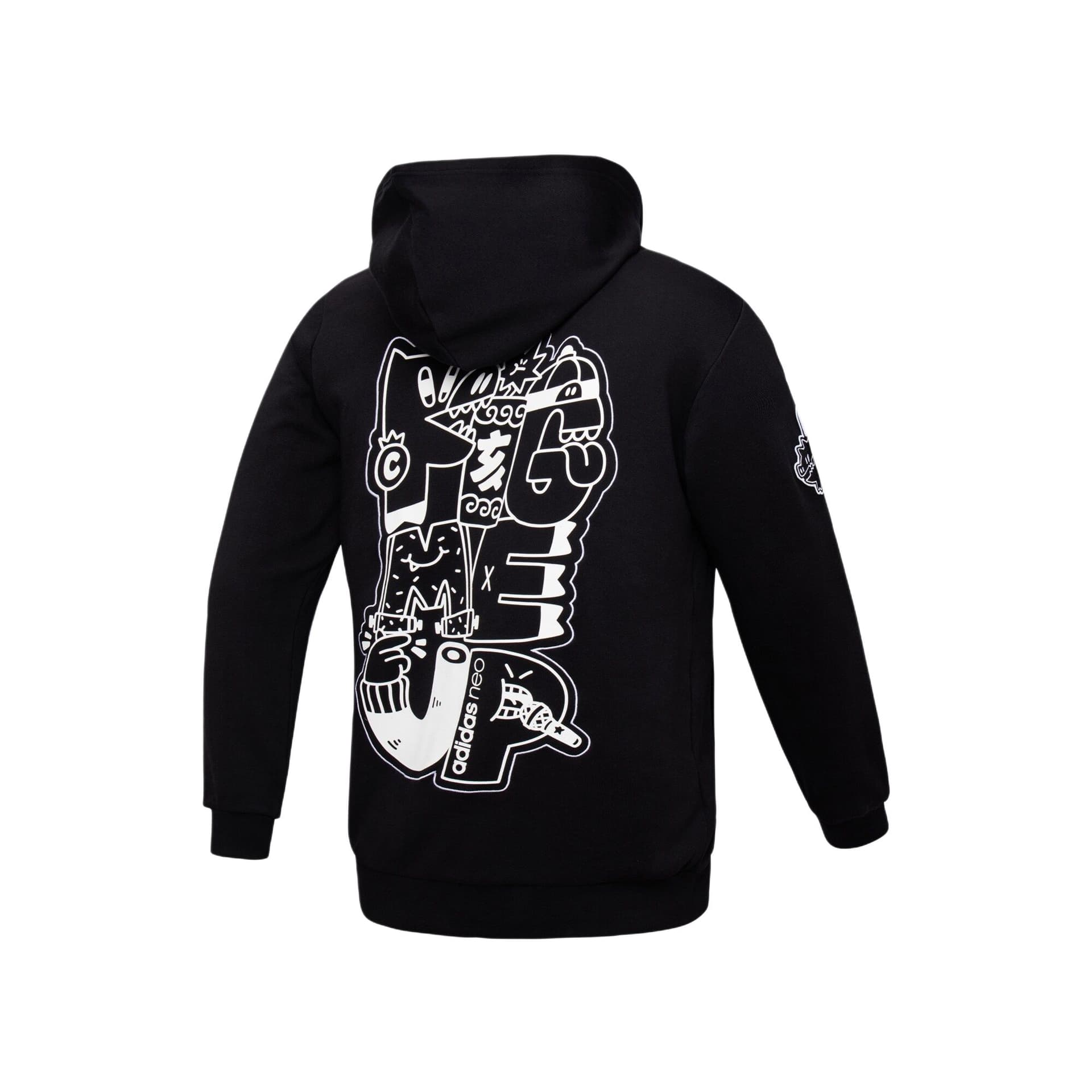 Худи Adidas Neo Толстовка Мужское Черное - изображение 2