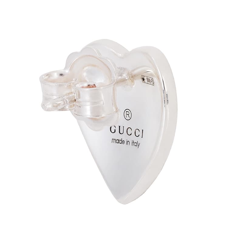Серьги Gucci Enamel Heart Stud Earrings - изображение 4