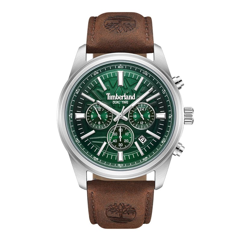 Механические часы Timberland Bernardston Часы с кварцевым механизмом кожаный ремешок синий циферблат мужские часы - изображение 1