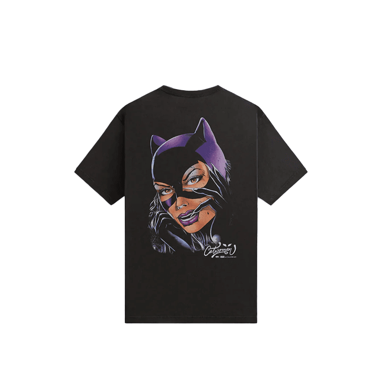 Футболка Kith X Batman FW24 Женщина-кошка T-рубашка Мужская Черная - изображение 2