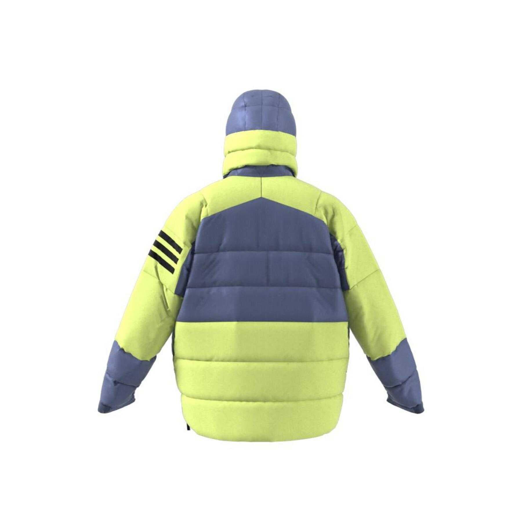 Куртка Adidas XPLORIC С наполнителем Пуховик Унисекс Желто-фиолетовый - изображение 2