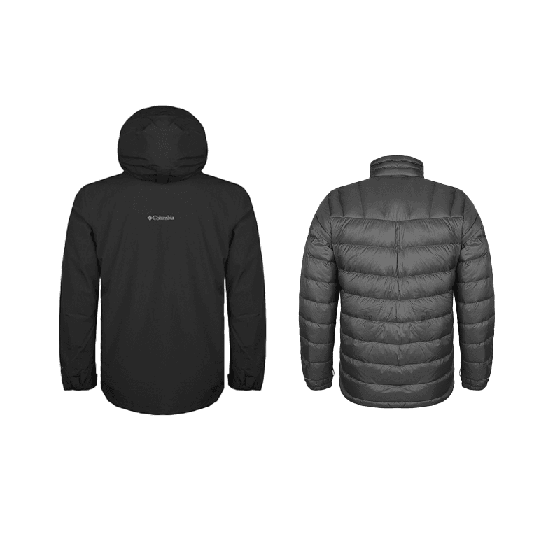 Зимняя куртка Columbia City Outdoor Collection Мужской пуховик черного цвета - изображение 3