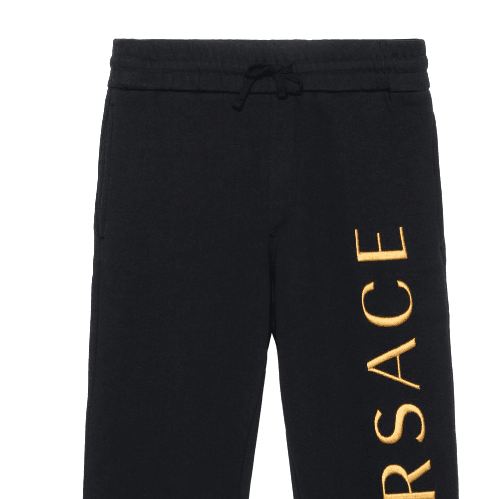 Штаны VERSACE Спортивные трикотажные брюки Мужские Черные - изображение 7