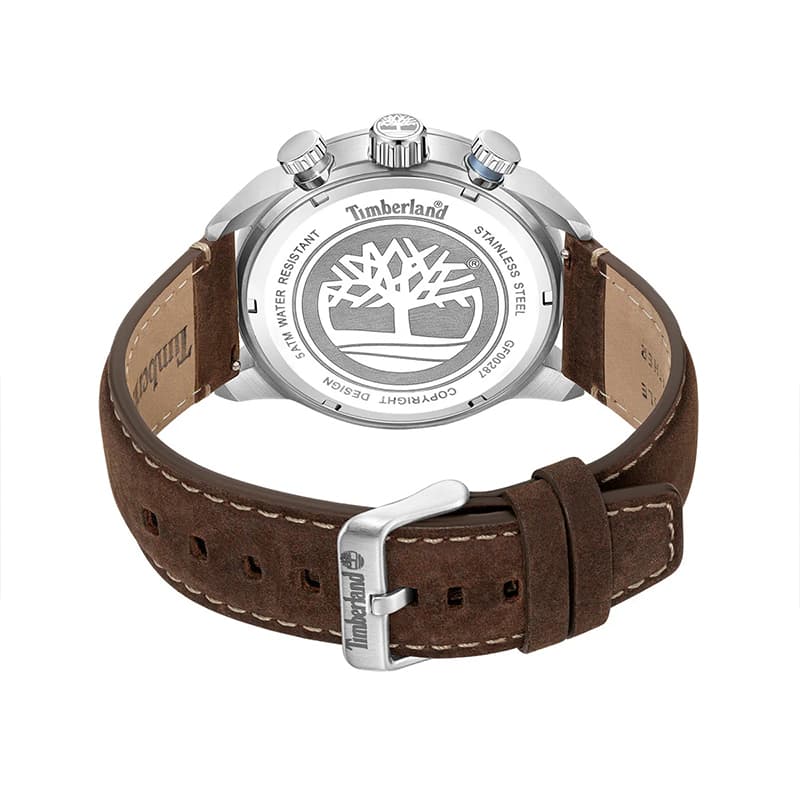 Механические часы Timberland Henniker II Часы с ремешком на запястье кварцевый механизм кожаный ремешок черный циферблат мужские часы - изображение 4