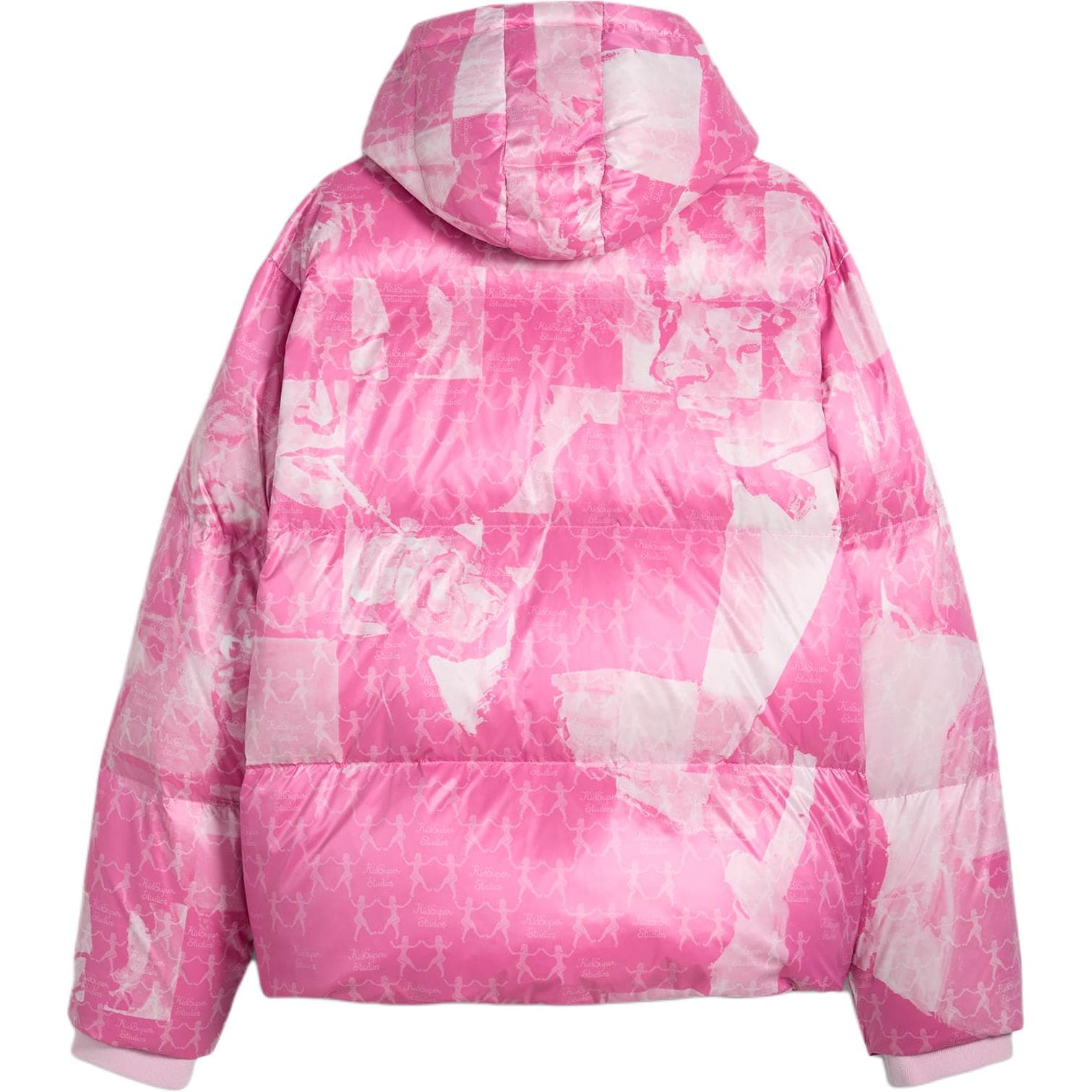 Зимняя куртка PUMA KidSuper Studios FW24 MMQ AOP Пуховик Мужской Розовый - изображение 2
