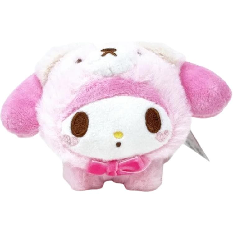 Санрио My Melody Toy Медвежонок Талисман Кукла Плюшевый Украшение 13,5 см Длина Тела - изображение 2