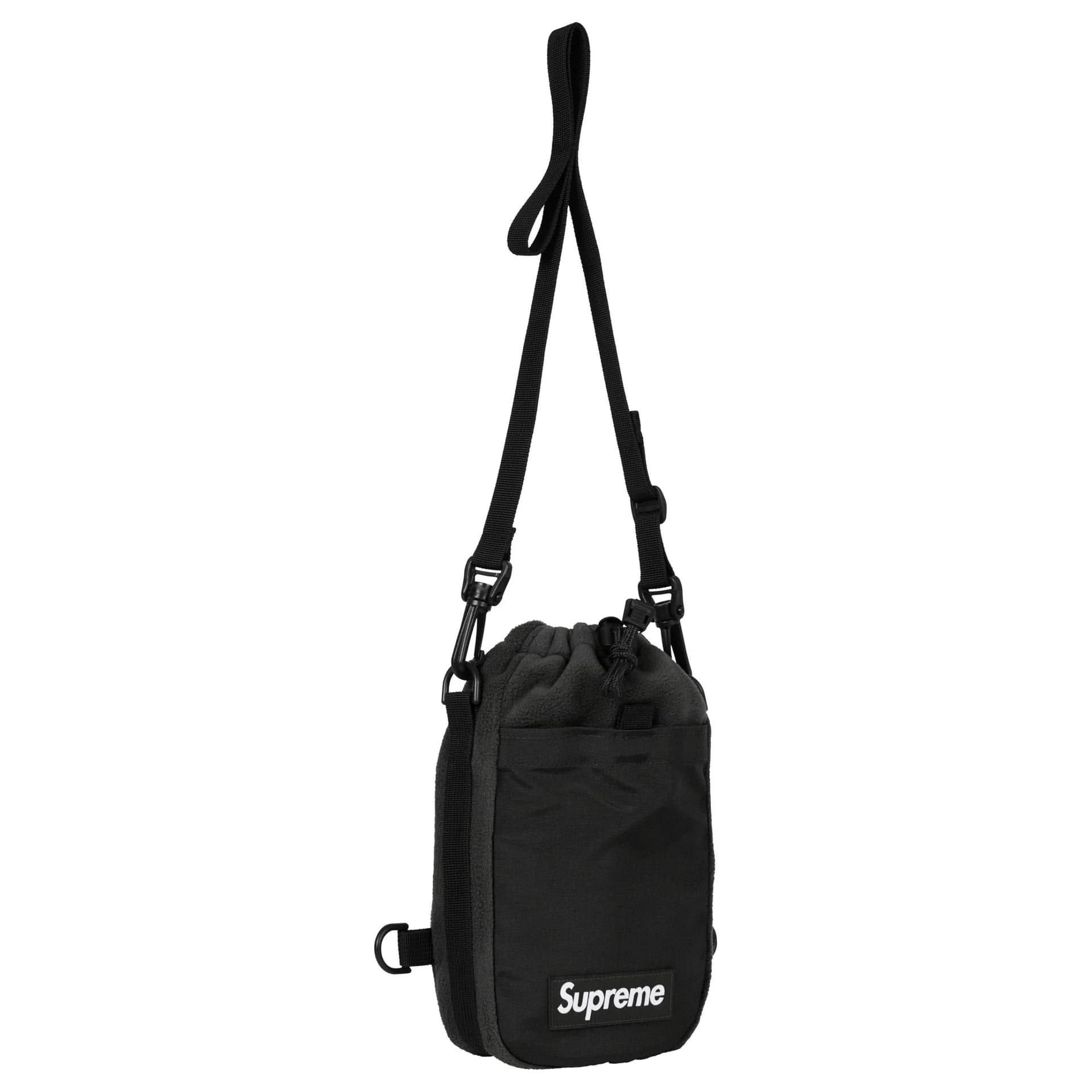 Сумка через плечо Supreme POLARTEC Шерсть Сумка через плечо Унисекс Черная - изображение 2