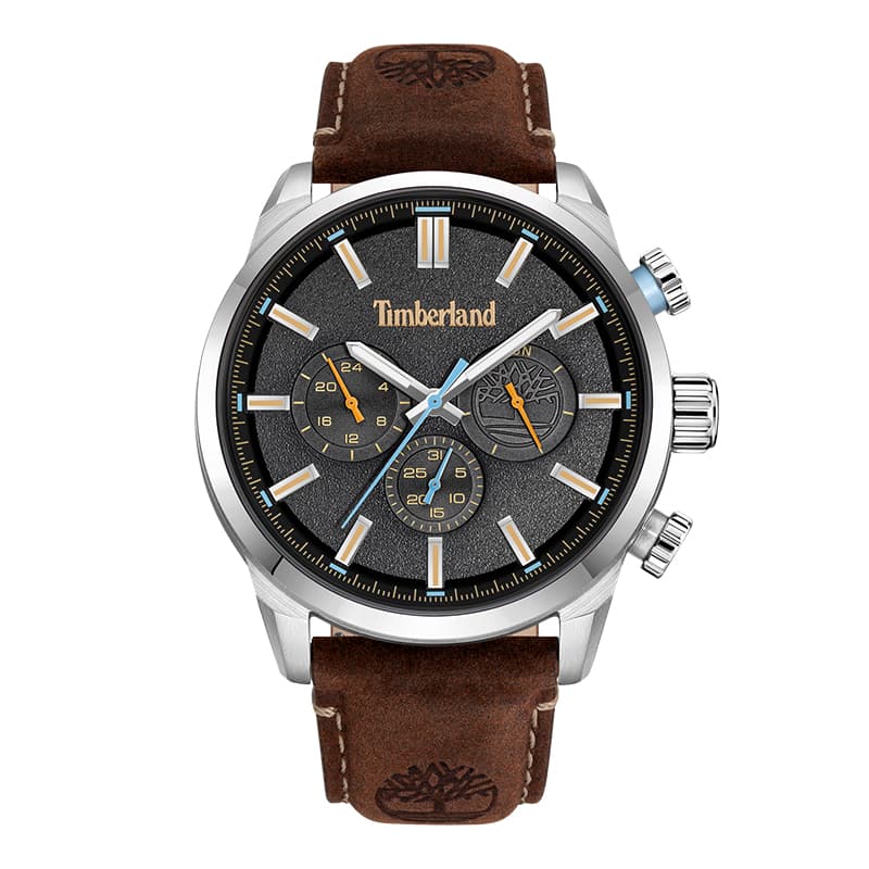 Механические часы Timberland Henniker II Часы с ремешком на запястье кварцевый механизм кожаный ремешок черный циферблат мужские часы - изображение 1