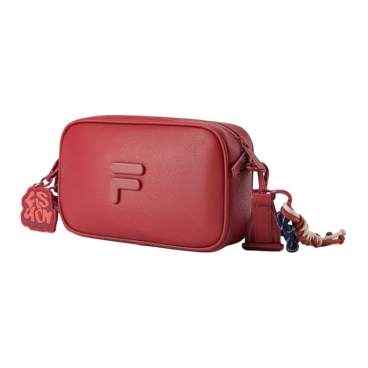 Сумка через плечо FILA FUSION FILA FUSION CLASSICS Искусственная кожа Камера Сумка Плечевая сумка Унисекс Темный Кармин - изображение 3