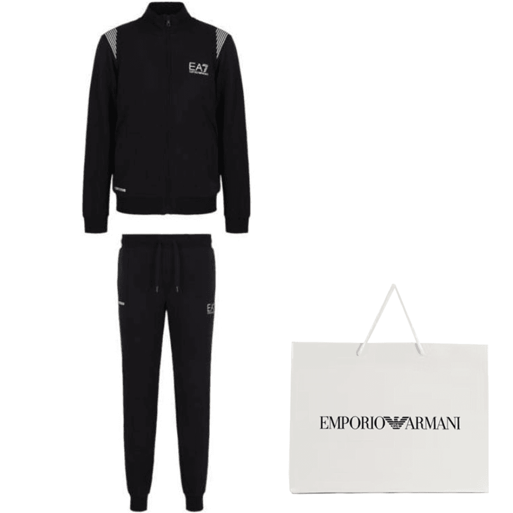 Спортивный костюм EMPORIO ARMANI Повседневная Спортивная Одежда Мужская Черная - изображение 7