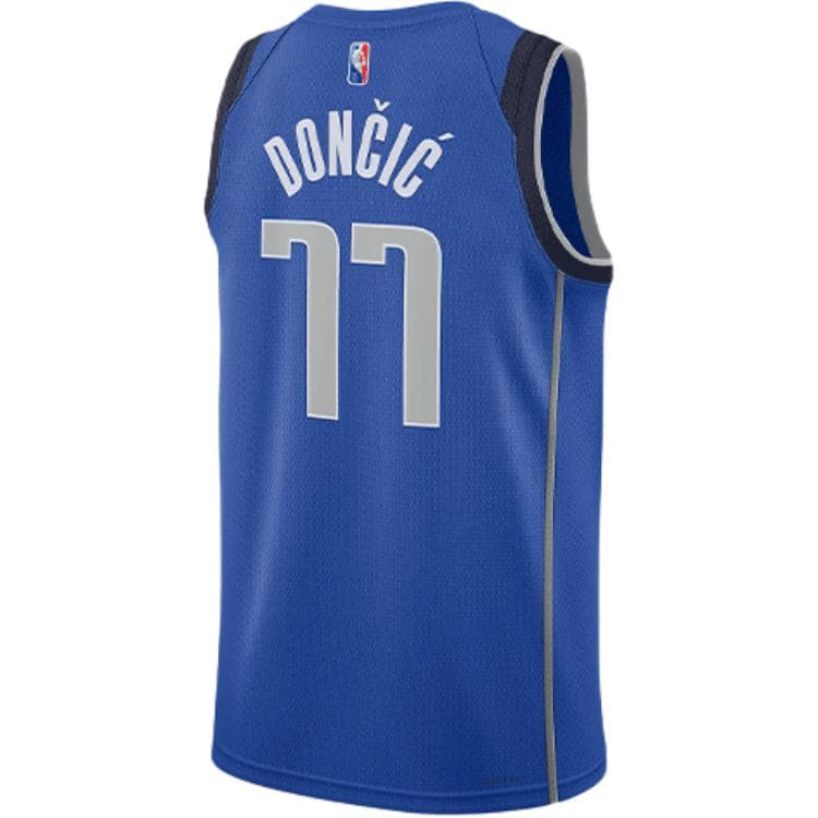 Баскетбольная майка Nike NBA Swingman Jersey Dallas Mavericks Luka Doncic 77 Blue - изображение 2