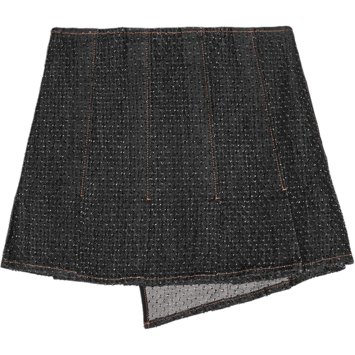 GANNI FW24 Джинсовые короткие юбки Женские Черный - изображение 2