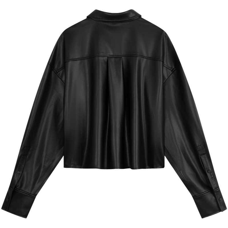 Calvin Klein SS25 Укороченное пальто женское цвет космический черный - изображение 2