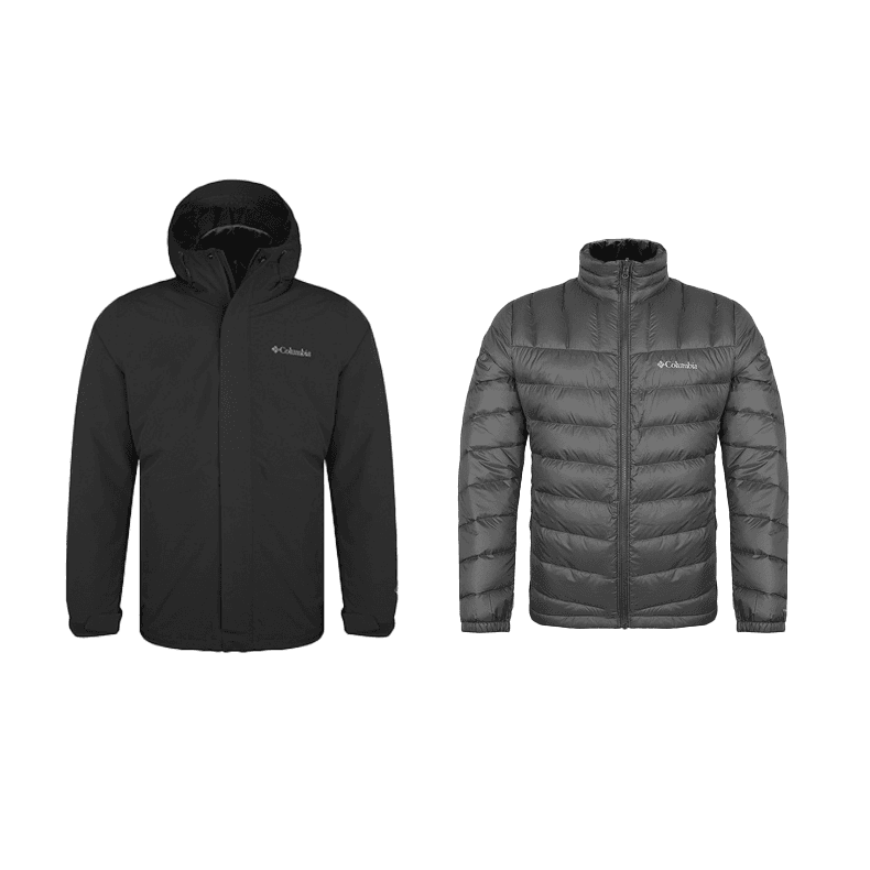 Зимняя куртка Columbia City Outdoor Collection Мужской пуховик черного цвета - изображение 2