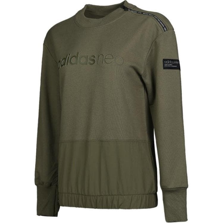 Худи Adidas Neo Толстовка Женское Армейский зеленый - изображение 2