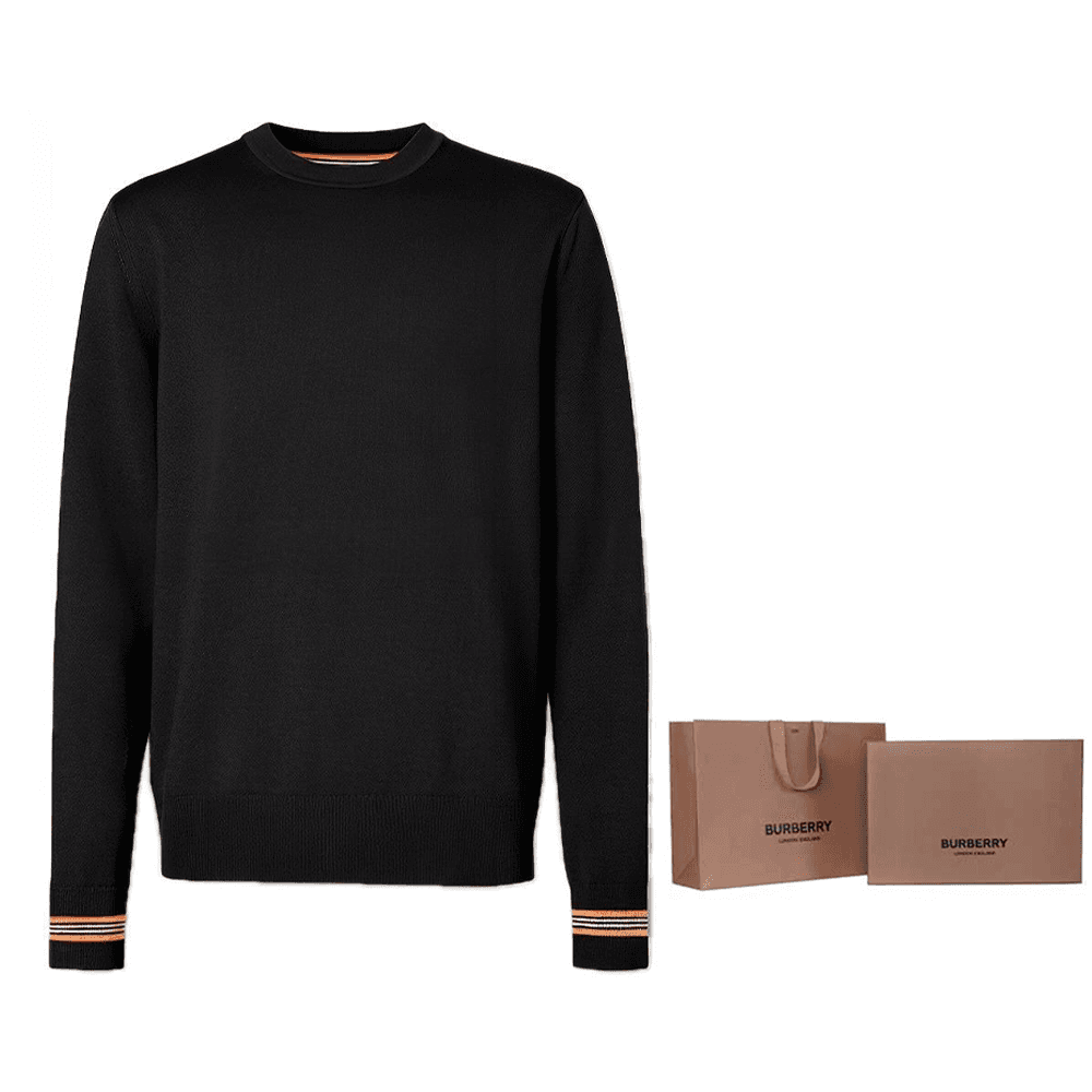 Кофта Burberry Sweater Black - изображение 7
