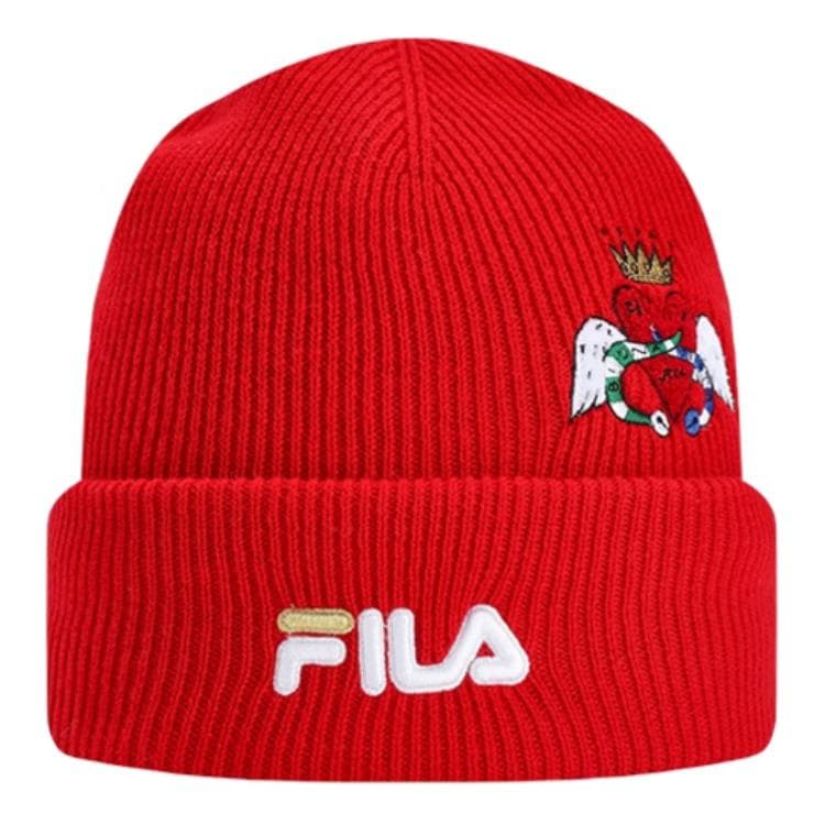 Шапка FILA Шапка из овечьей шерсти Женская Красная - изображение 2