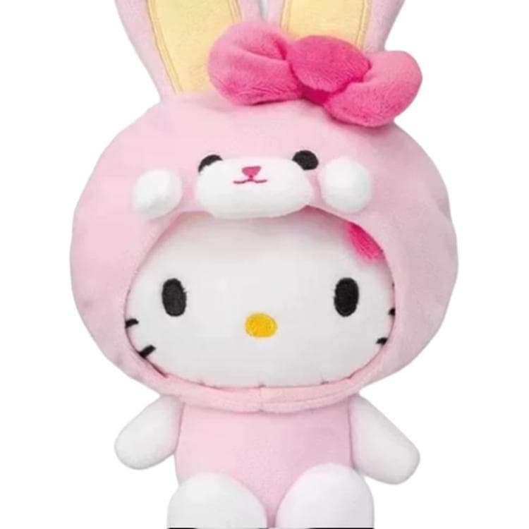 Санрио Hello Kitty Кролик Шляпа Кукла Плюшевый Украшение 18 см Высокий - изображение 3