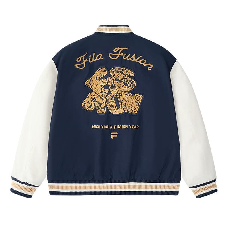 Зимняя куртка пуховик FILA FUSION Культура Хлопковый пуховик Унисекс Starry Синий - изображение 2