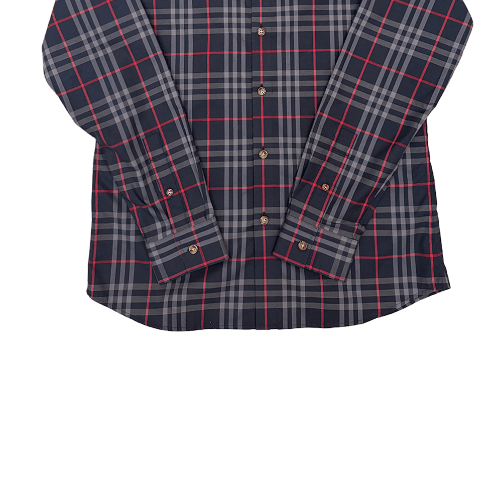 Рубашка Burberry Мужские Синие Рубашки - изображение 4
