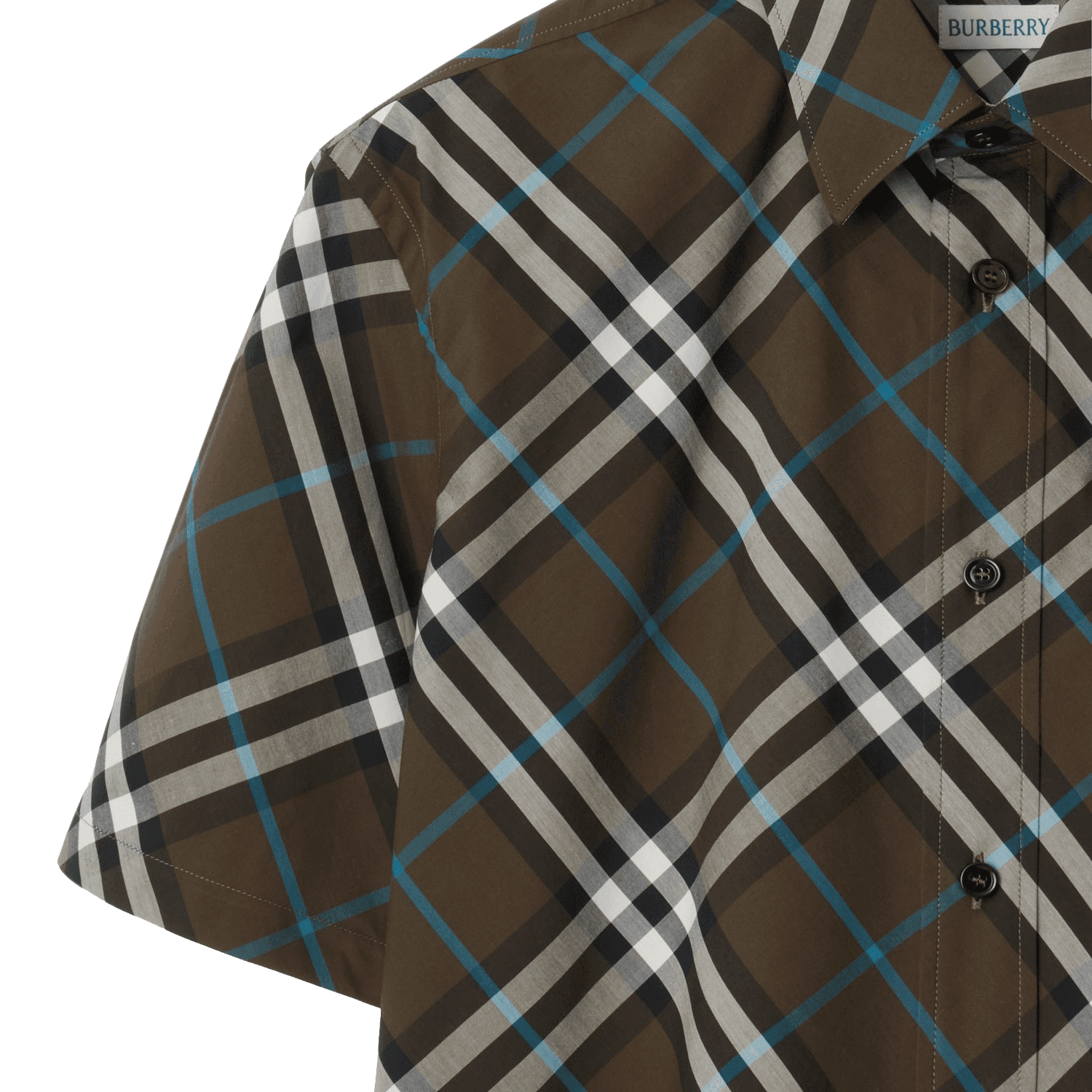 Рубашка Burberry Коричневые Мужские Рубашки - изображение 7