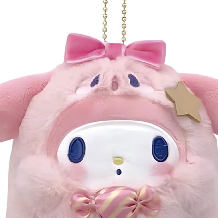 Санрио My Melody Хэллоуин Призрак Конфетный Цвет Кукла Плюшевая Украшение Тело Длина 11 см - изображение 2