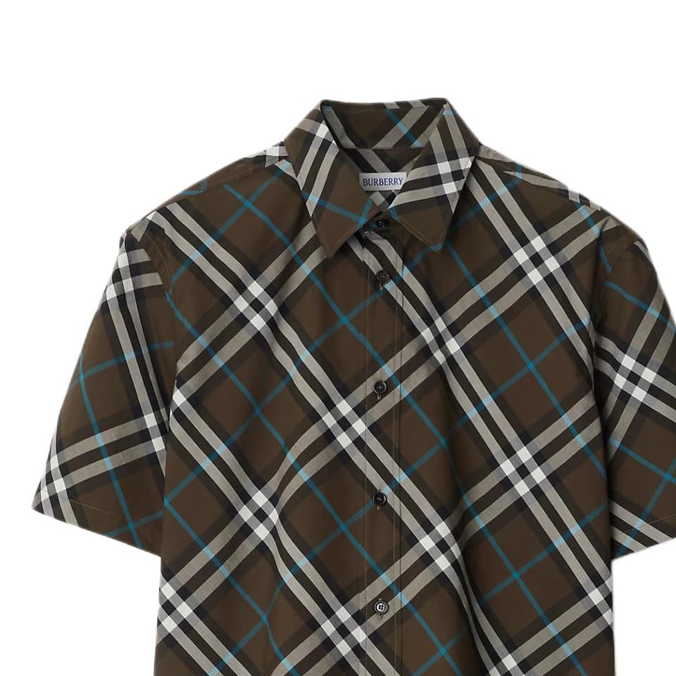 Рубашка Burberry Коричневые Мужские Рубашки - изображение 6