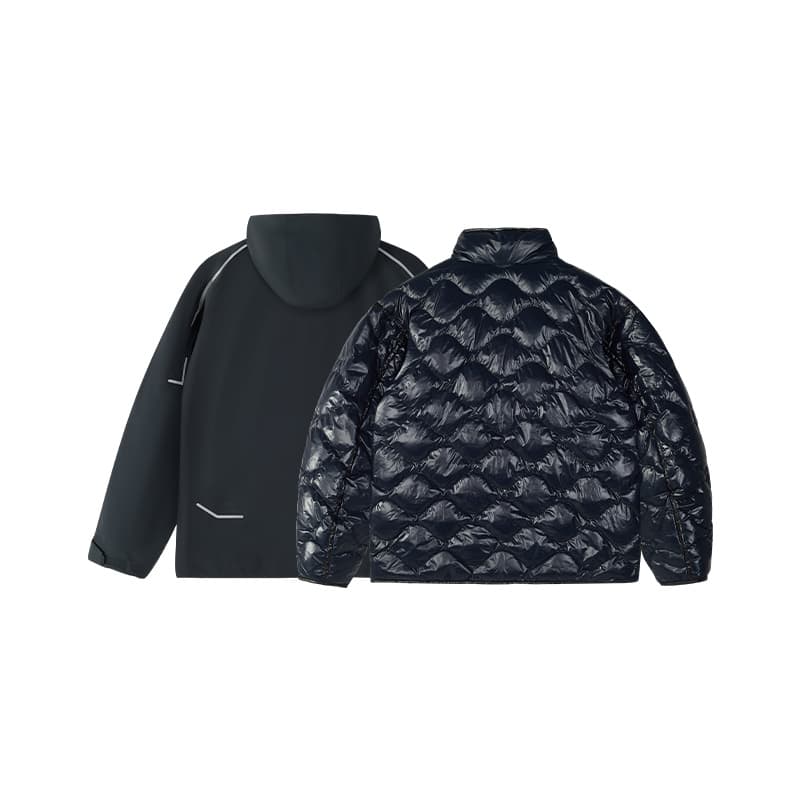 Зимняя куртка FILA FUSION Мужской пуховик Темно-синий Vux - изображение 2