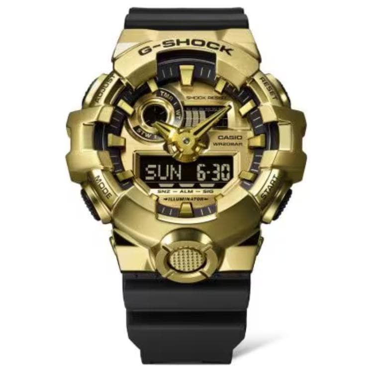 Часы CASIO 700 200м Водонепроницаемый Кварцевый Механизм Смола Шнуровка Часы Унисекс Золотой Циферблат - изображение 2
