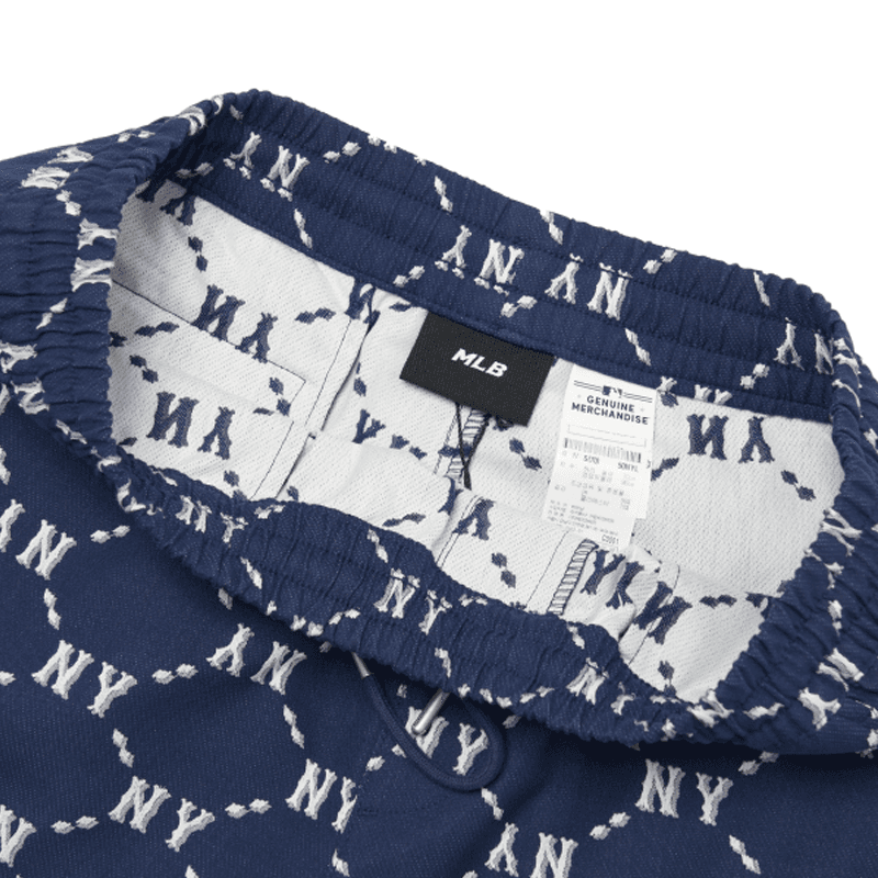 Шорты MLB Yankees Logo Jacquard Shorts Navy - изображение 4