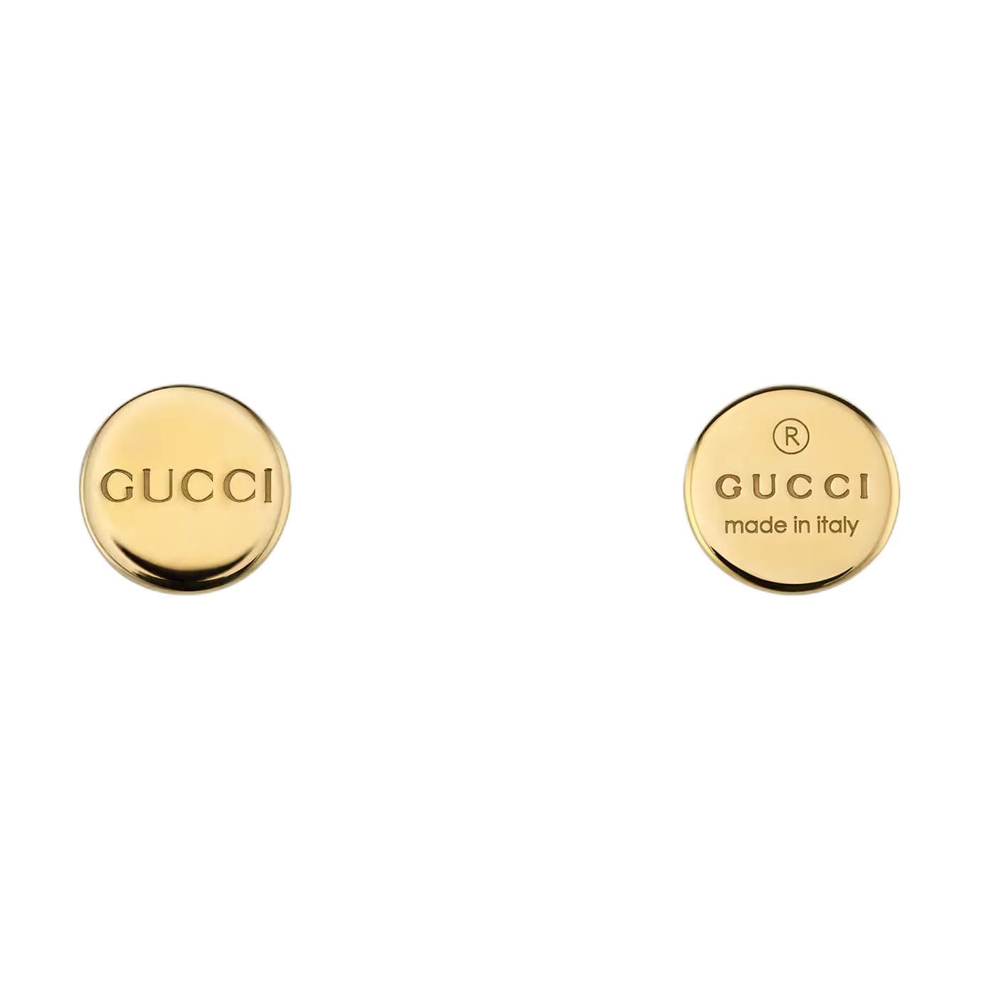 Серьги GUCCI Серьги-гвоздики из смолы Женские Белые - изображение 2