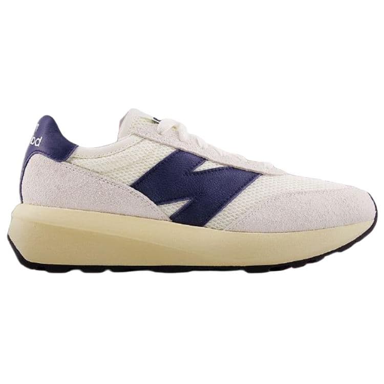 Кроссовки для бега New Balance 370 Удобные Устойчивые к истиранию Низкие Повседневные Беговые Кроссовки Унисекс Белые - изображение 2