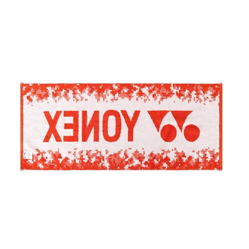 YONEX Спортивное полотенце для фитнеса абсорбирующее пот темно-синий оранжевый 34*82 см - изображение 2