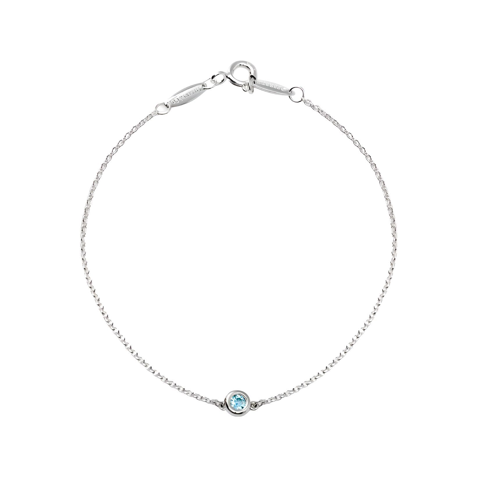 Браслет Tiffany & Co. Elsa Peretti Silver Aquamarine Bracelet - изображение 1