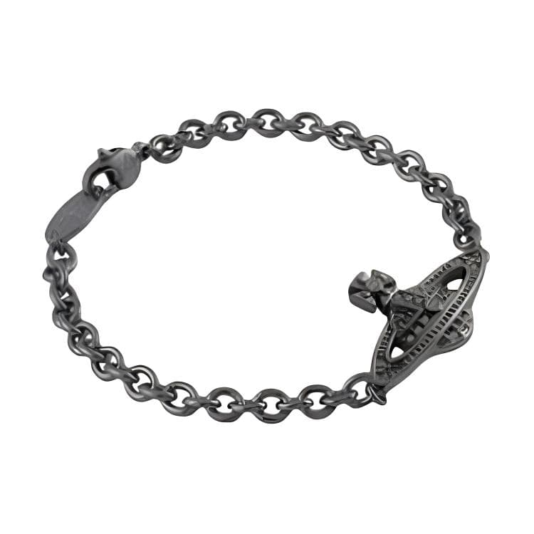 Браслет Vivienne Westwood Mini Bas Relief Chain Bracelet Gunmetal - изображение 3
