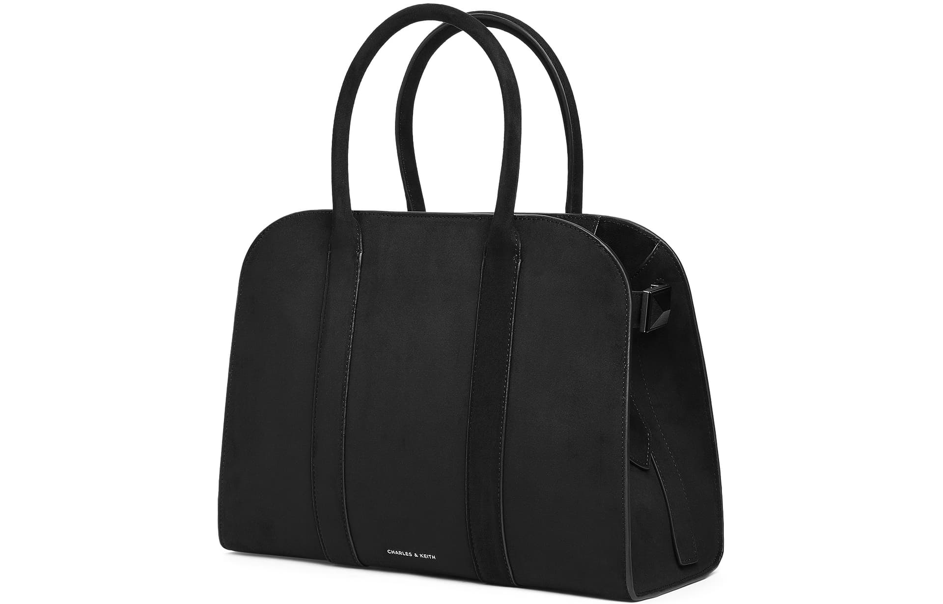 Сумка CHARLES KEITH Ткань Плечевая Сумка Большая Женская Коричневая Черная Серый Серый - изображение 2