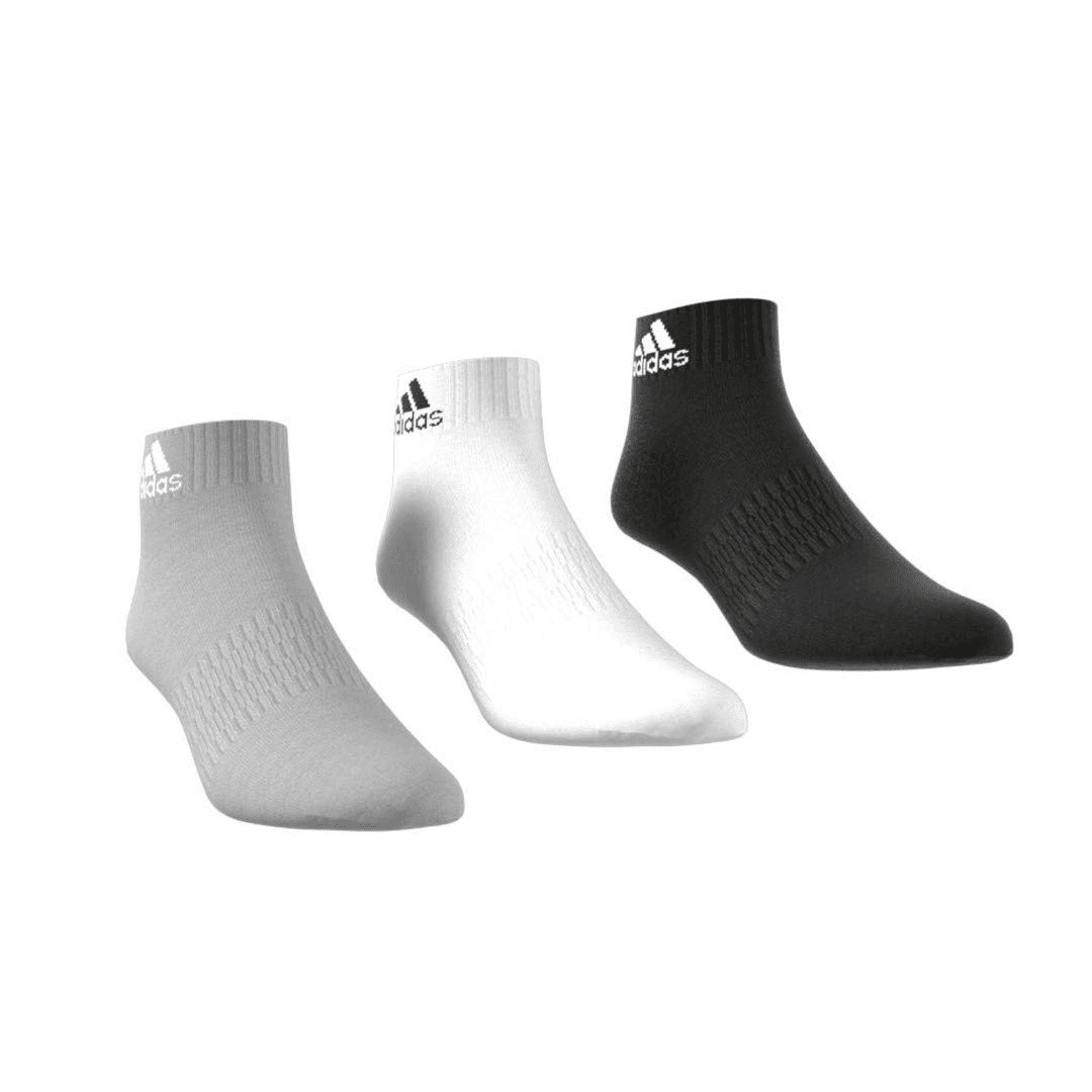 adidas Classic Breathable Low Basketball Socks Set Black White Gray - изображение 3