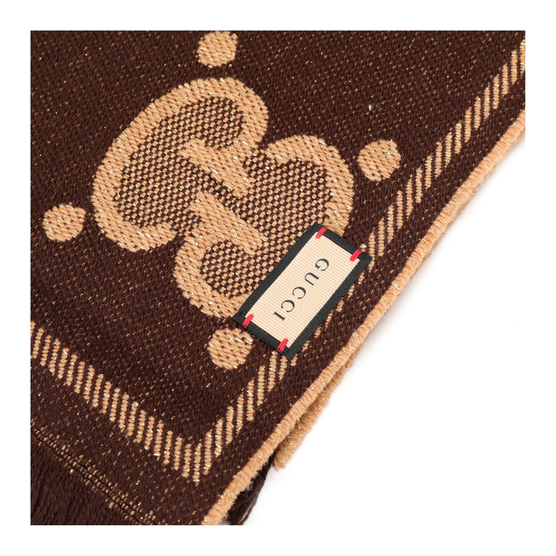 Шарф Gucci GG Wool Jacquard Scarf - изображение 3