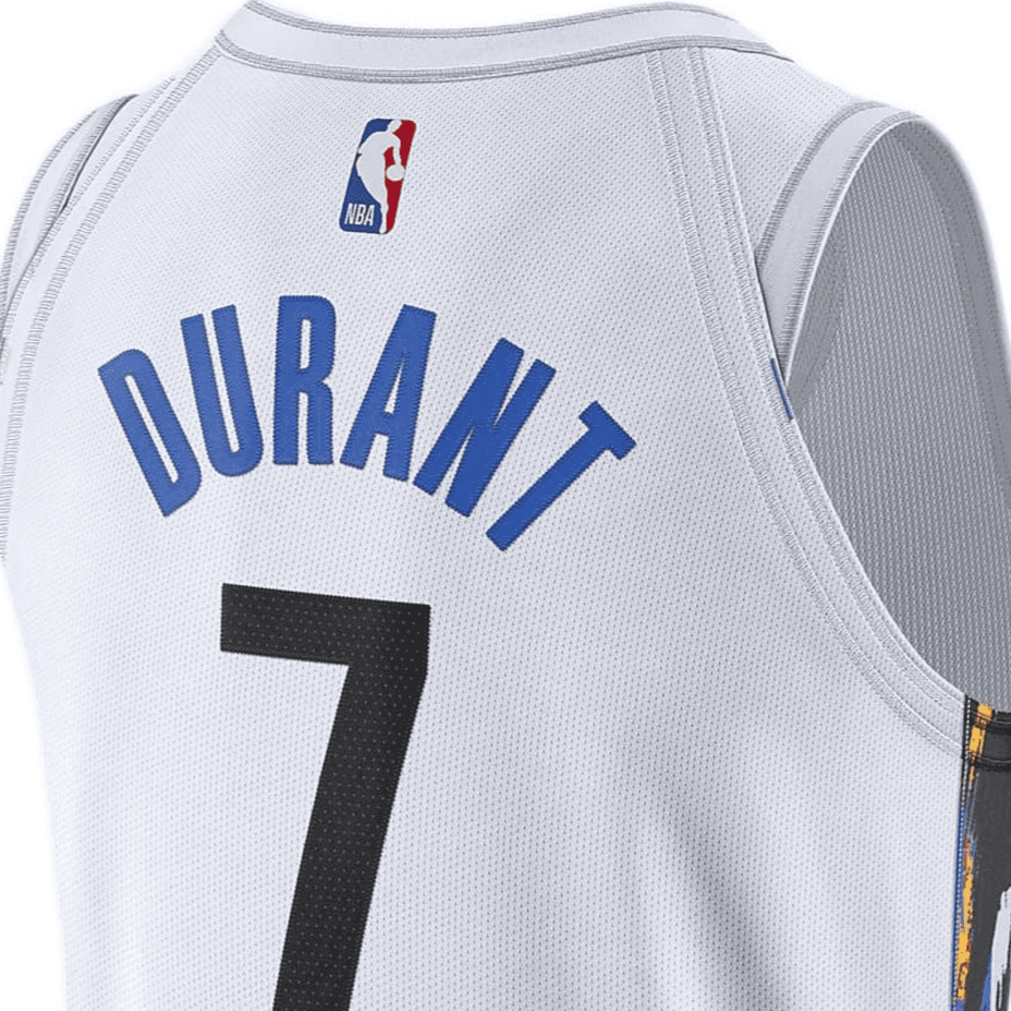 Баскетбольная майка Nike NBA City Edition Kevin Durant Jersey 7 White - изображение 4