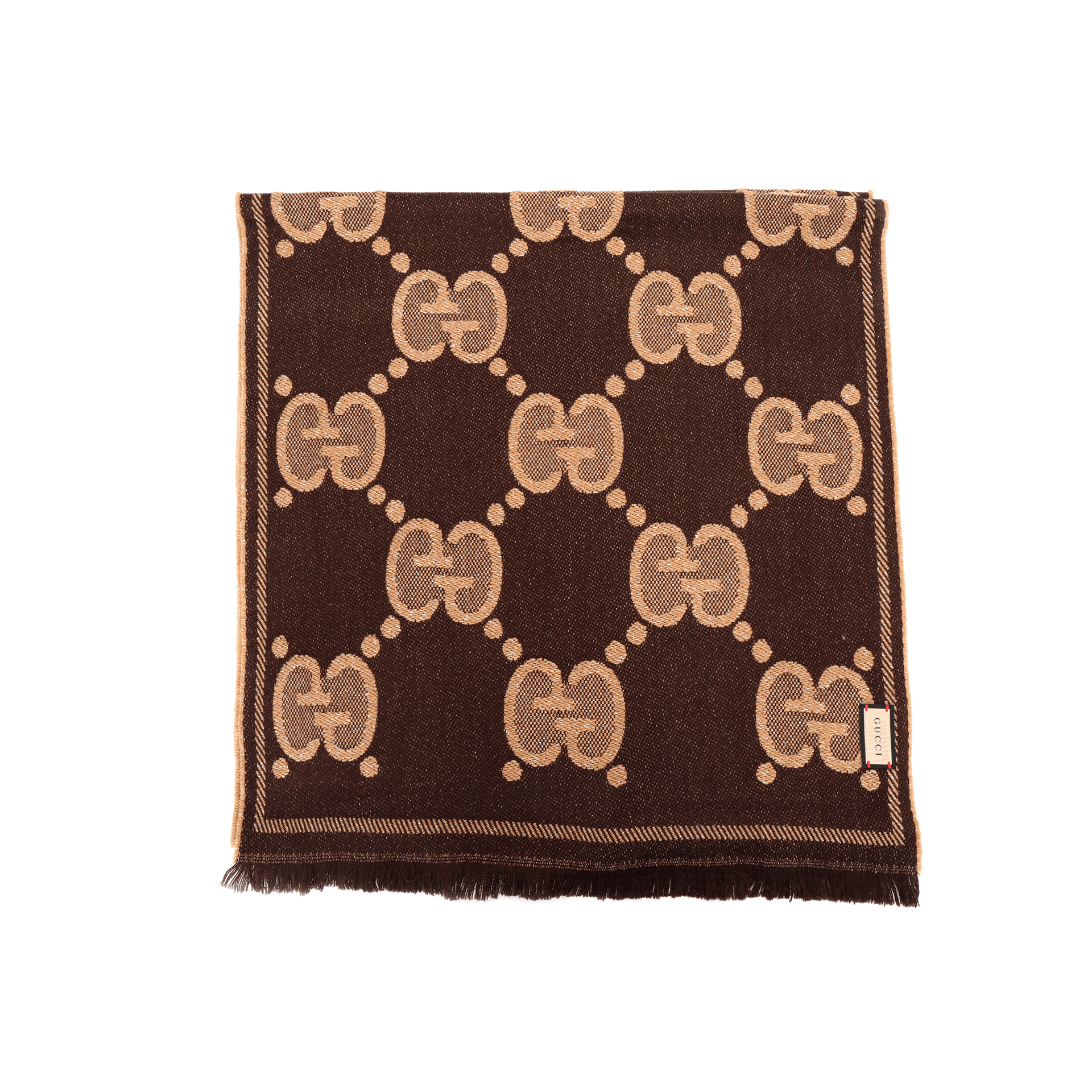 Шарф Gucci GG Wool Jacquard Scarf - изображение 2